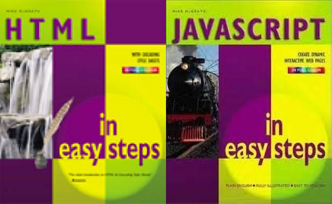 Book Covers for HTML and JavaScript in easy steps