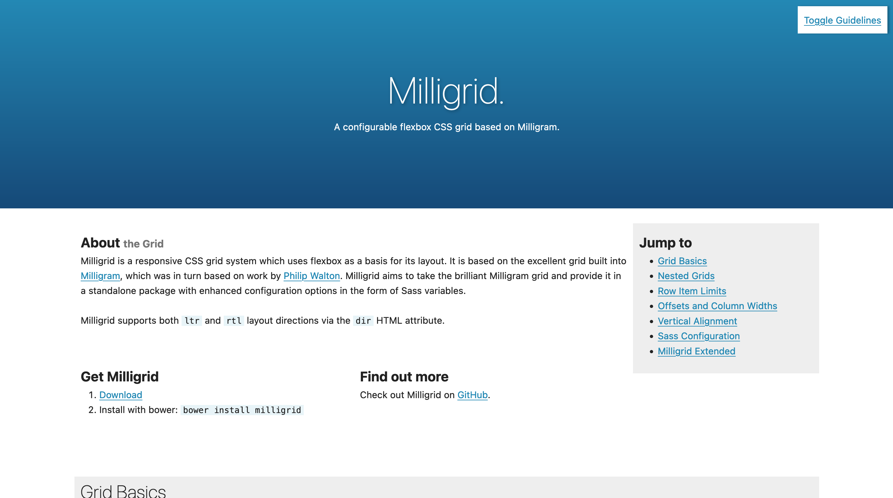Milligrid Website